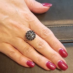 3.00ctw Genuine Black Spinel 925 Sterling Silver
